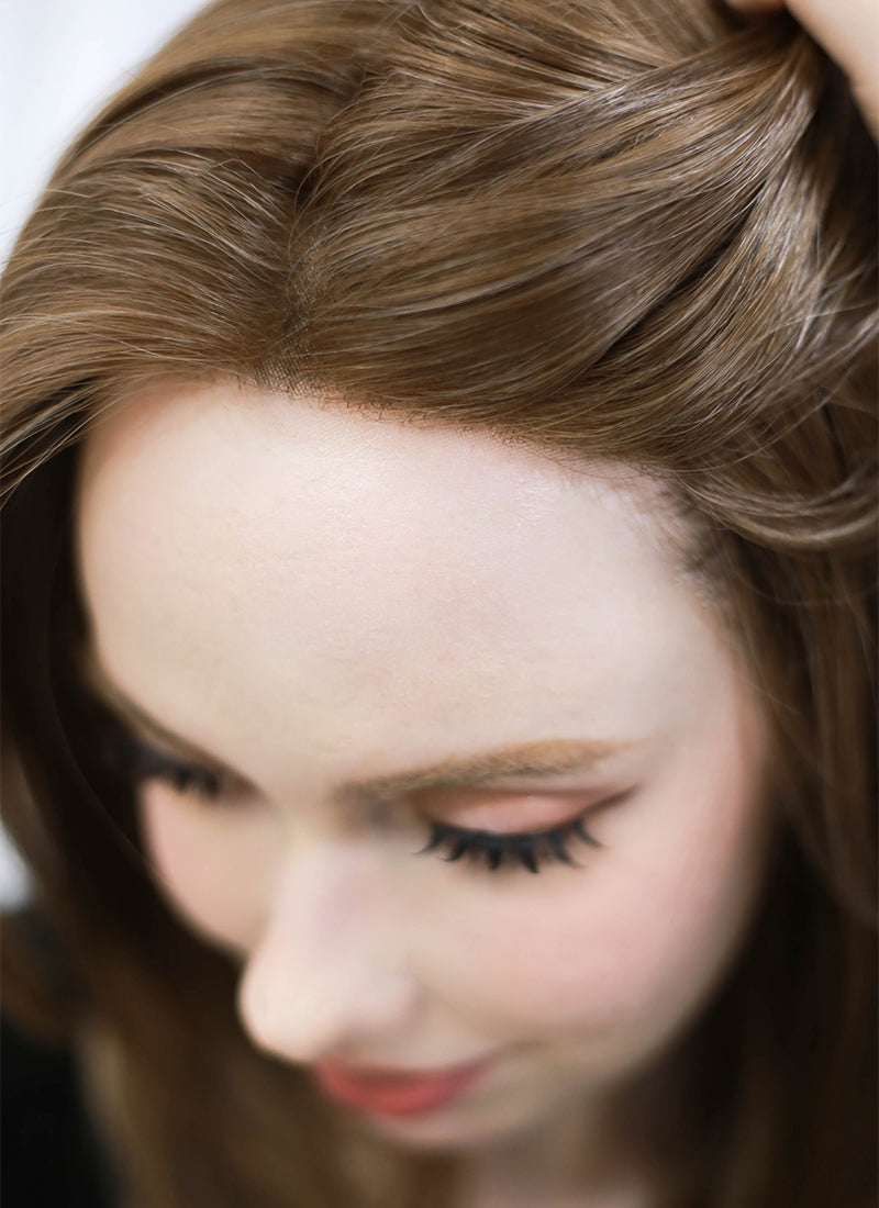 Brunette Straight Bob Mono Top Lace Wig MN009