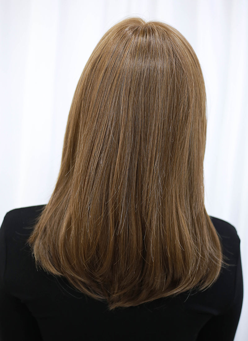 Brunette Straight Bob Mono Top Lace Wig MN009