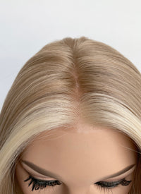 Mixed Blonde Straight Bob Mono Top Lace Wig MN011