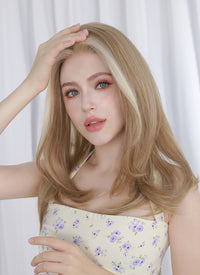 Mixed Blonde Straight Bob Mono Top Lace Wig MN011