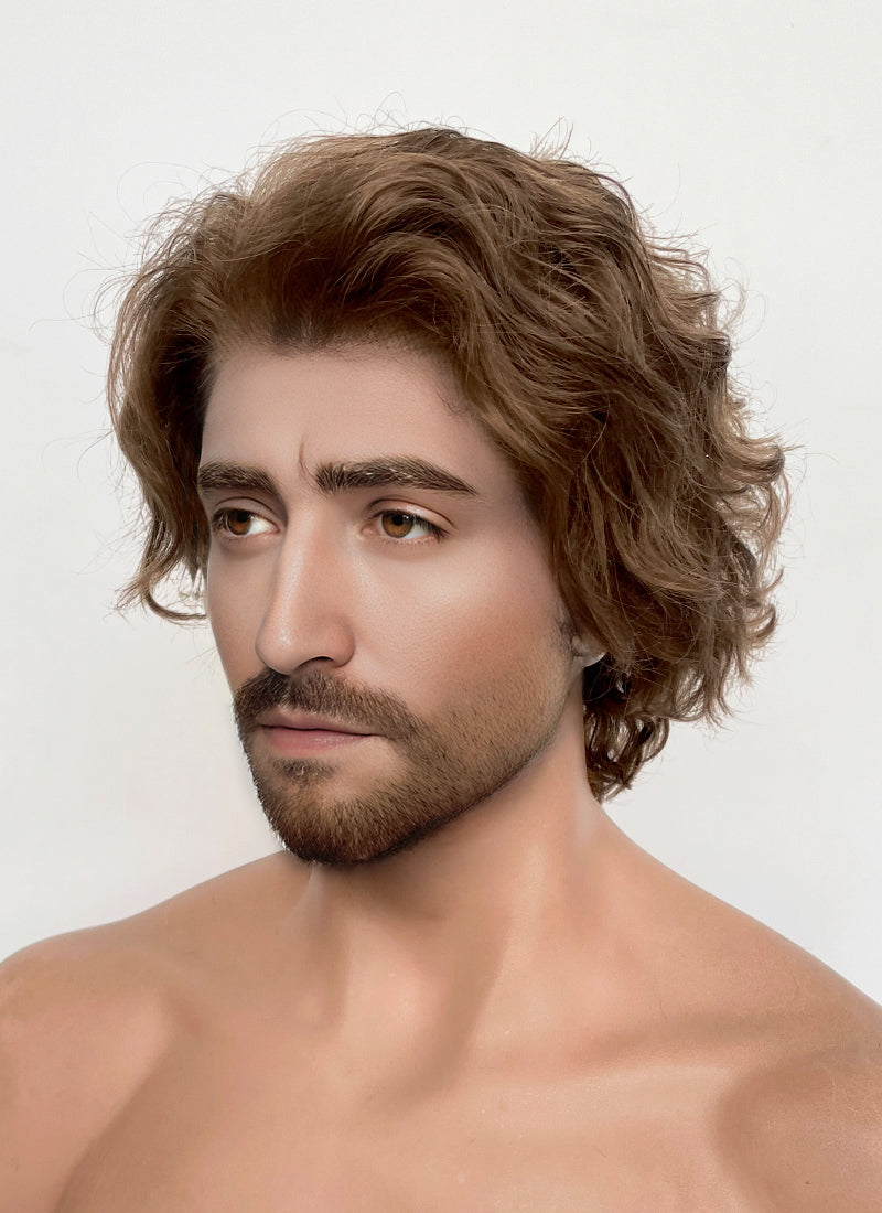 Clair Obscur: Expedition 33 Gustave Brown Curly Lace Front Synthetic Men's Wig LF8054
