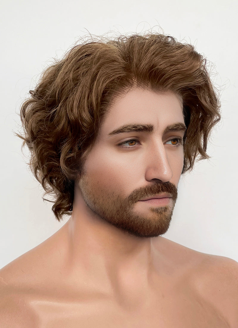 Clair Obscur: Expedition 33 Gustave Brown Curly Lace Front Synthetic Men's Wig LF8054