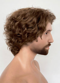 Clair Obscur: Expedition 33 Gustave Brown Curly Lace Front Synthetic Men's Wig LF8054
