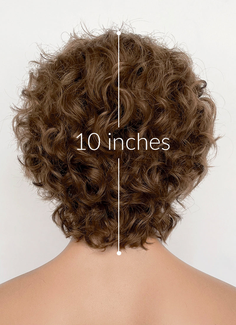 Clair Obscur: Expedition 33 Gustave Brown Curly Lace Front Synthetic Men's Wig LF8054