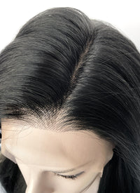 Black Straight Full Lace Kanekalon Synthetic Wig FUL011