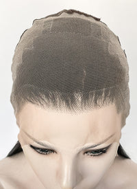 Black Straight Full Lace Kanekalon Synthetic Wig FUL011