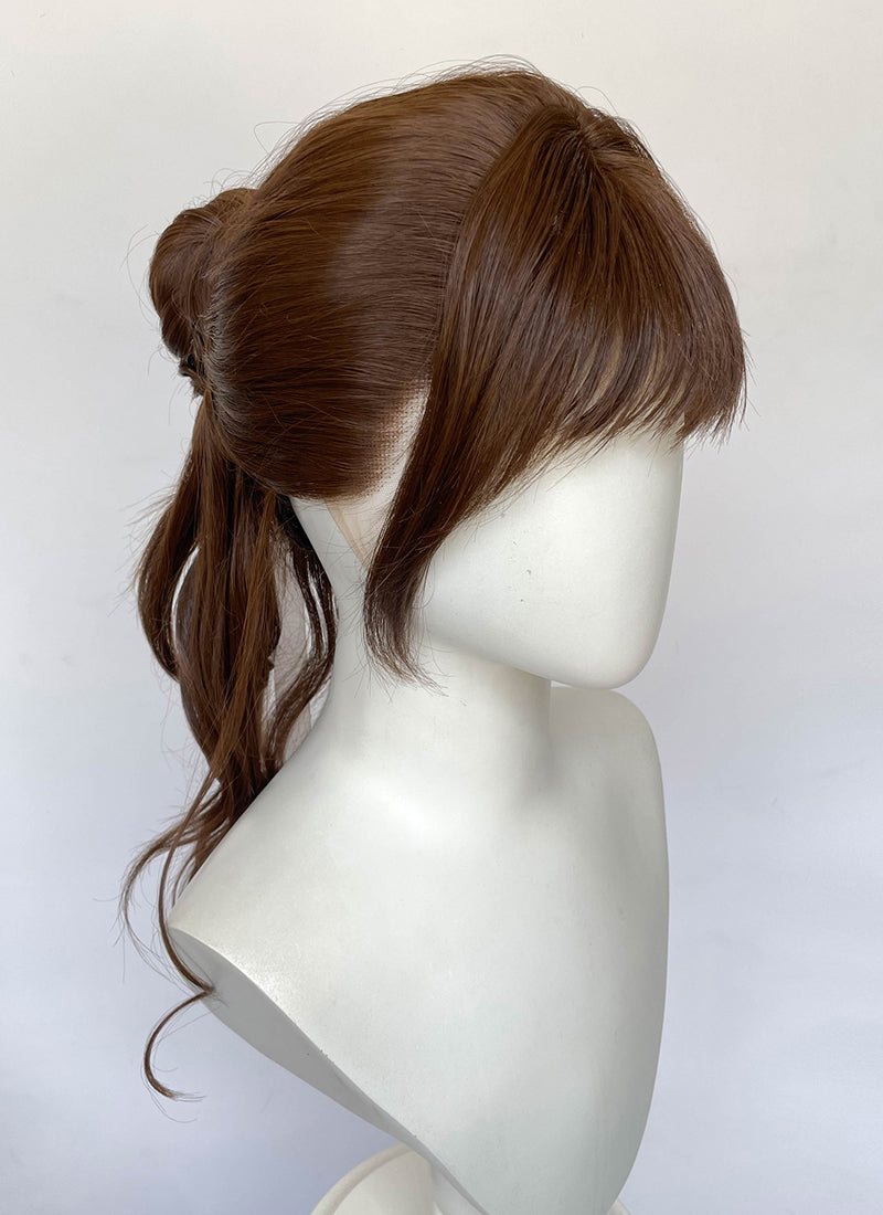 Clair Obscur: Expedition 33 Sciel Brunette Braided Lace Front Kanekalon Synthetic Wig LF2512
