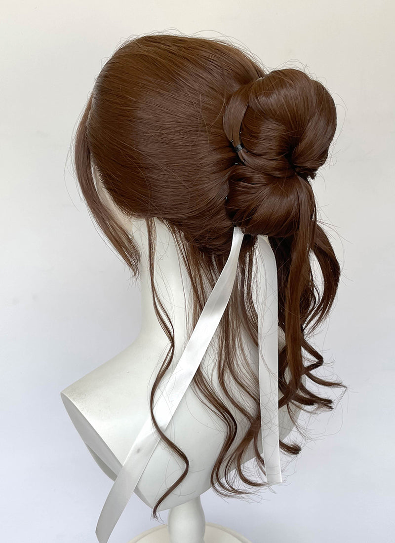 Clair Obscur: Expedition 33 Sciel Brunette Braided Lace Front Kanekalon Synthetic Wig LF2512