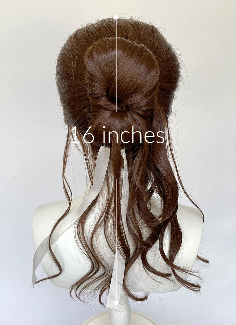 Clair Obscur: Expedition 33 Sciel Brunette Braided Lace Front Kanekalon Synthetic Wig LF2512
