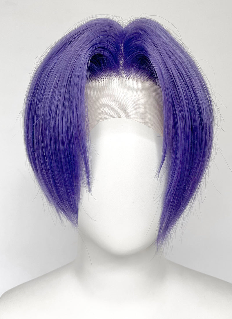 Blue Lock Blitzo Buckzo Purple Straight Lace Front Synthetic