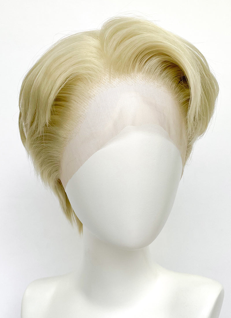 コスプレウィッグ Nanami Jujutsu Kaisen Kento Nanami Blonde Straight Lace Front Synthetic Wig