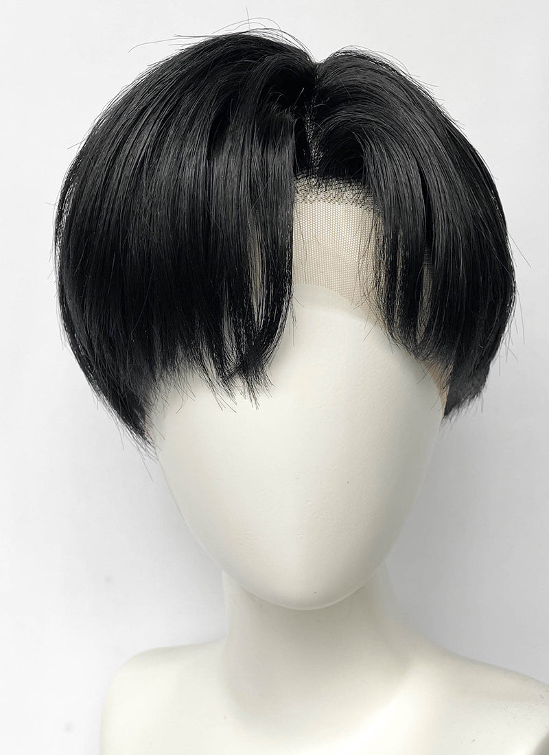 Solo Leveling Sung Jin-woo Black Straight Lace Front Synthetic Wig