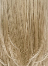 Ash Blonde Straight Lace Front Kanekalon Synthetic Hair Wig With Fuffy Bang LF8051