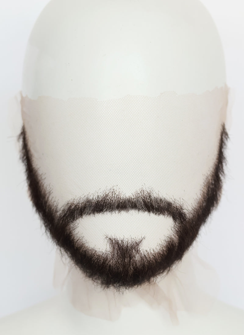 Clair Obscur: Expedition 33 Verso Handmade HD Lace Realistic Black Beard and Moustache Facial Hair Set MB010