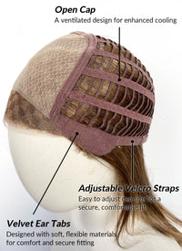 Brunette Straight Bob Mono Top Lace Wig MN009