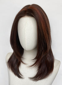 Mixed Brown Straight Mono Top Kanekalon Lace Wig MN024
