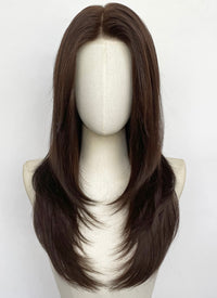 Brunette Straight Mono Top Kanekalon Lace Wig MN025