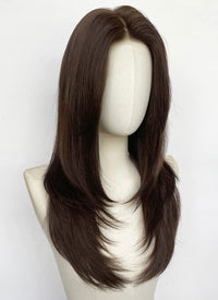 Brunette Straight Mono Top Kanekalon Lace Wig MN025