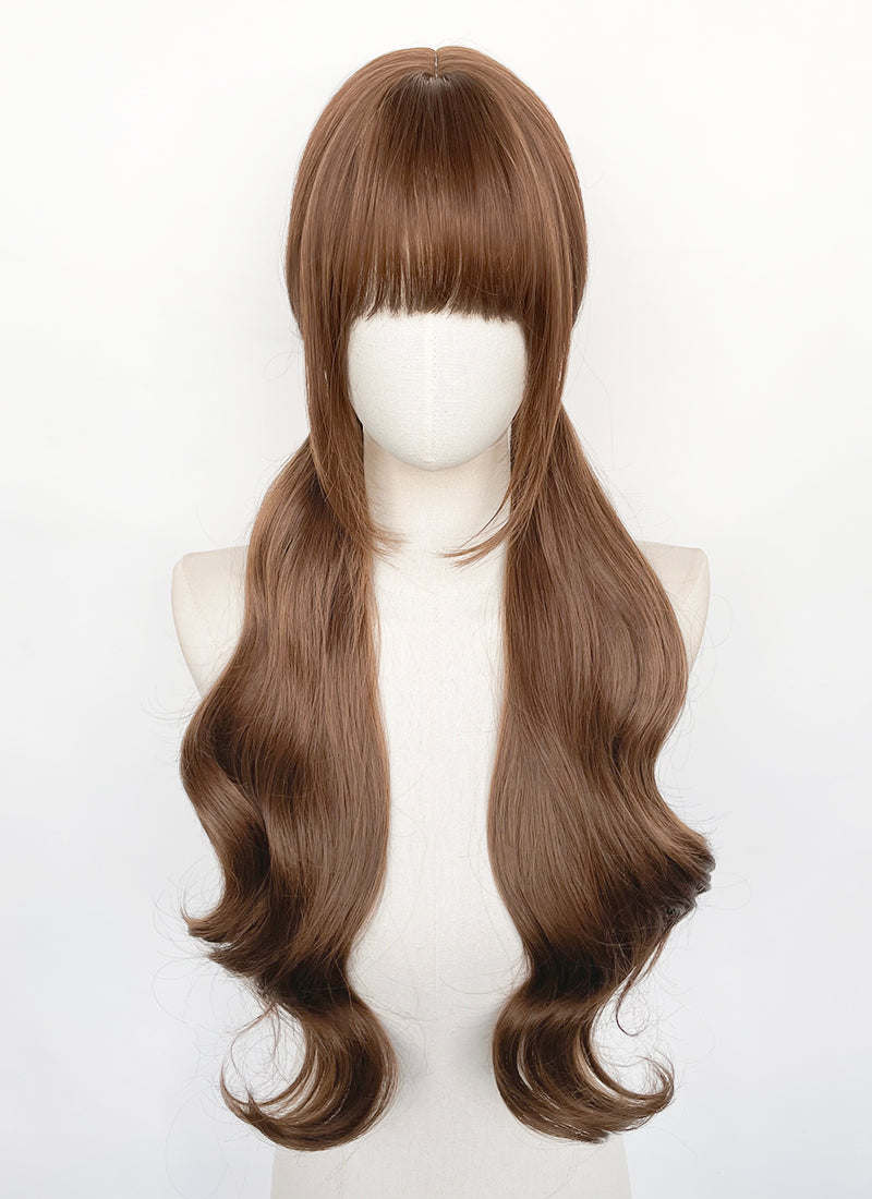 Brown Wavy Synthetic Hair Wig | WigIsFashion
