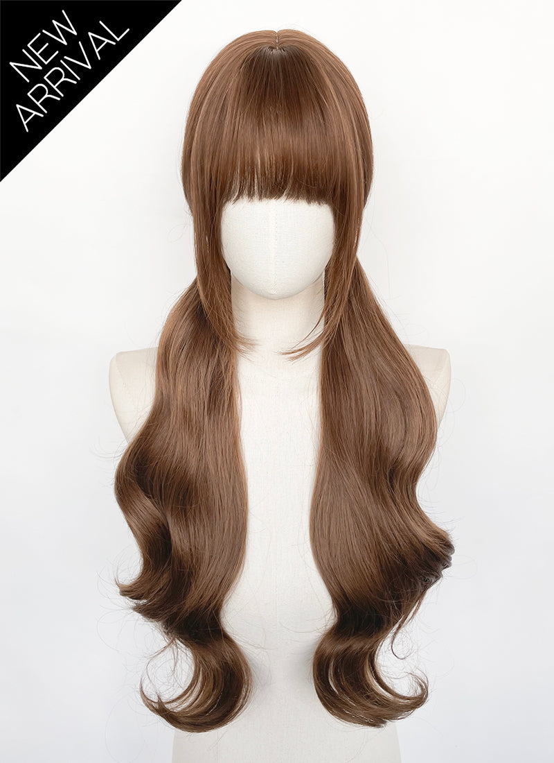 Brown Wavy Synthetic Hair Wig | WigIsFashion