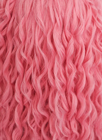 Pink Braided Lace Front Synthetic Wig LF2117