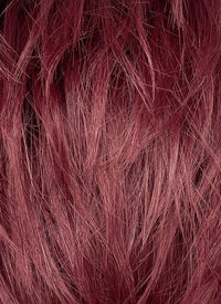 Good Omens Crowley Burgundy Red Straight Lace Front Synthetic Men's Wig LF6045