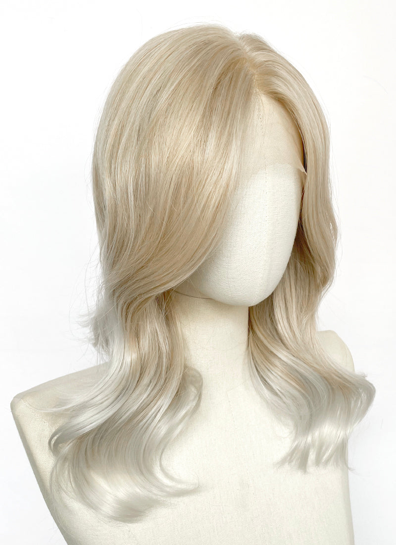 Two Tone Blonde Wavy Lace Front Synthetic Hair Wig LFK5583