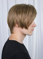 Brunette Straight Lace Front Kanekalon Synthetic Men's Hair Wig LF6009