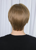 Brunette Straight Lace Front Kanekalon Synthetic Men's Hair Wig LF6009