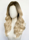 Blonde With Dark Roots Wavy Mono Top Lace Wig MN016