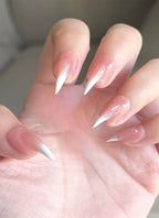 Hyper-Realistic Cat Claw Pink Square Handmade Press-On Nails NF057