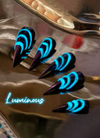 Nezha Aorun 3D Dragon Claw Luminous Handmade Press-On Nails NF058