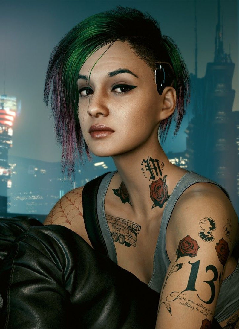 Cyberpunk 2077 Judy Alvarez Inspired Lace Front Wig CMS008