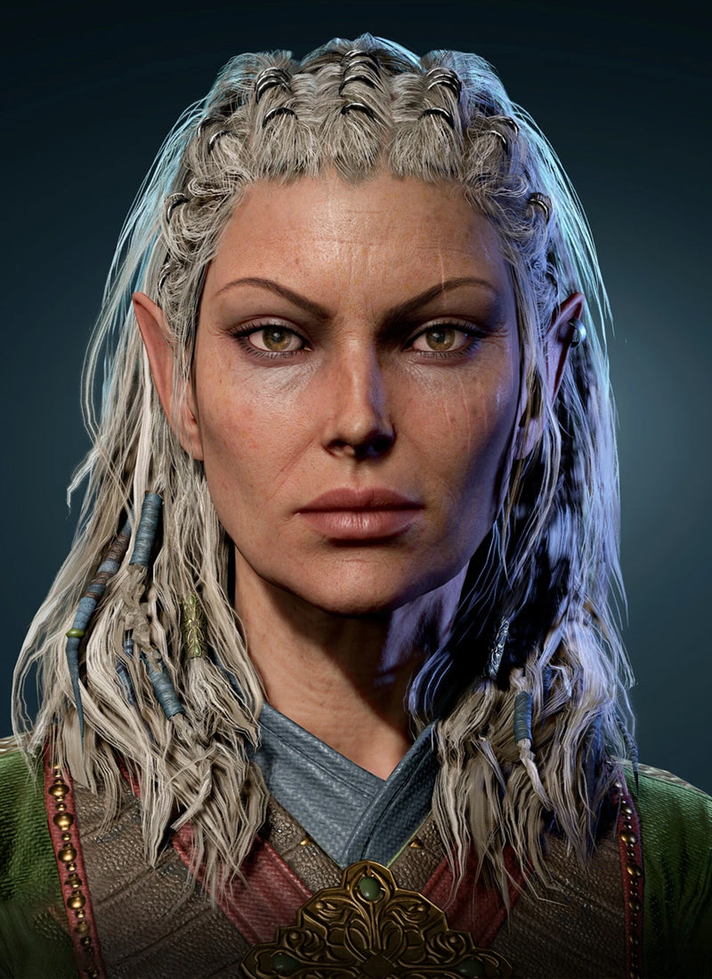 Baldur's Gate 3 Jaheira Inspired Lace Front Wig CMS012