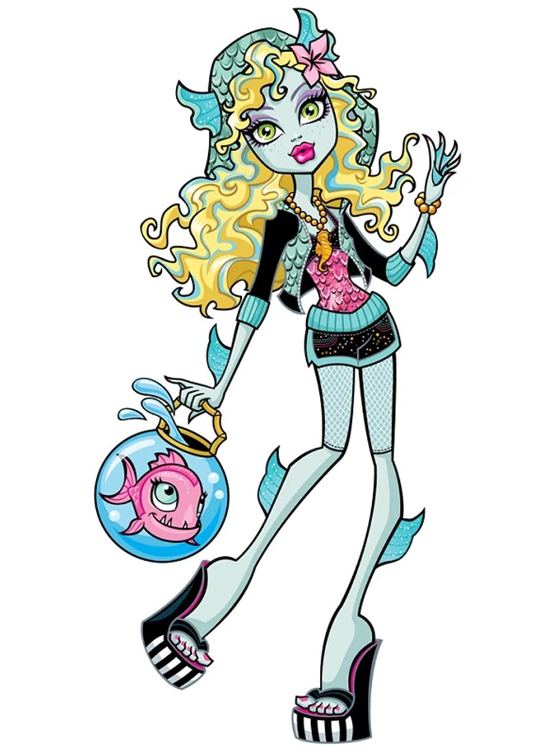 Monster High Lagoona Blue Inspired Lace Front Wig CMS014