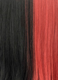 Ginger Black Split Color Wavy Synthetic Wig CSX052