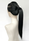 Black Straight Full Lace Kanekalon Synthetic Wig FL011