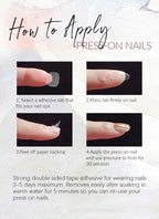 Frost Blue Furry 3D Wolf Cat Claws Handmade Press-On Nails NF074