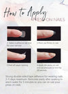 Pink & Red Ombre with Colorful Dots Coffin Handmade Press-On Nails NF089