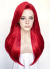Straight Red Lace Front Synthetic Wig LF025