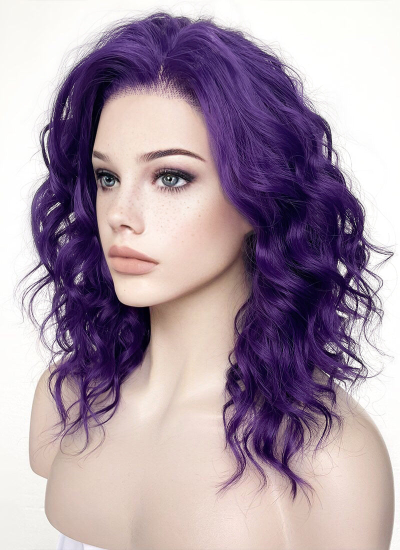 Purple Wavy Lace Front Synthetic Wig LF1288 – Wig Is Fashion
