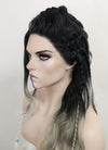 Critical Role Yasha Nydoorin Black Grey White Ombre Braided Lace Front Synthetic Wig LF2121