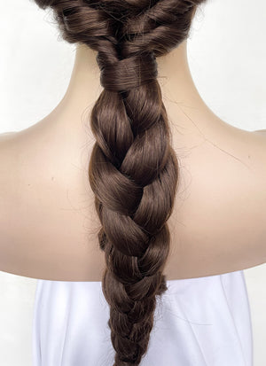 Brunette Braided Lace Front Synthetic Wig LF2139