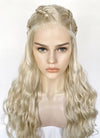 Game of Thrones Daenerys Targaryen Light Ash Blonde Braided Lace Front Synthetic Wig LF2158