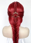 Red Braided Yaki Lace Front Synthetic Wig LF2160