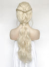 House of the Dragon Queen Rhaenyra Targaryen Platinum Blonde Braided Lace Front Synthetic Wig LF2168