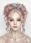 Wednesday Enid Sinclair Gala Pastel Pale Plum Braided Lace Front Synthetic Wig LF2180