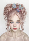 Wednesday Enid Sinclair Gala Pastel Pale Plum Braided Lace Front Synthetic Wig LF2180