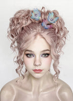 Wednesday Enid Sinclair Gala Pastel Pale Plum Braided Lace Front Synthetic Wig LF2180