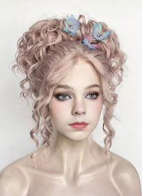 Wednesday Enid Sinclair Gala Pastel Pale Plum Braided Lace Front Synthetic Wig LF2180